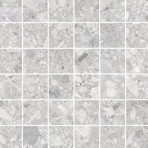 Ceppostone Мозаика Серый Матовый R10B Ректификат 5х5 30x30