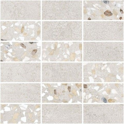 Beton-Terrazzo Мозаика Микс Светлый Лаппато Ректификат 5х10 31,5х28