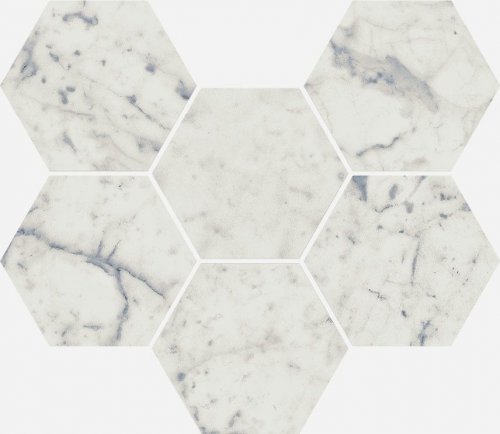 Charme Extra Carrara Mosaico Hexagon 25x29