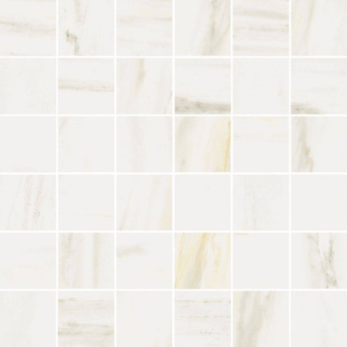 Stellaris Carrara Ivory Mosaico  30×30